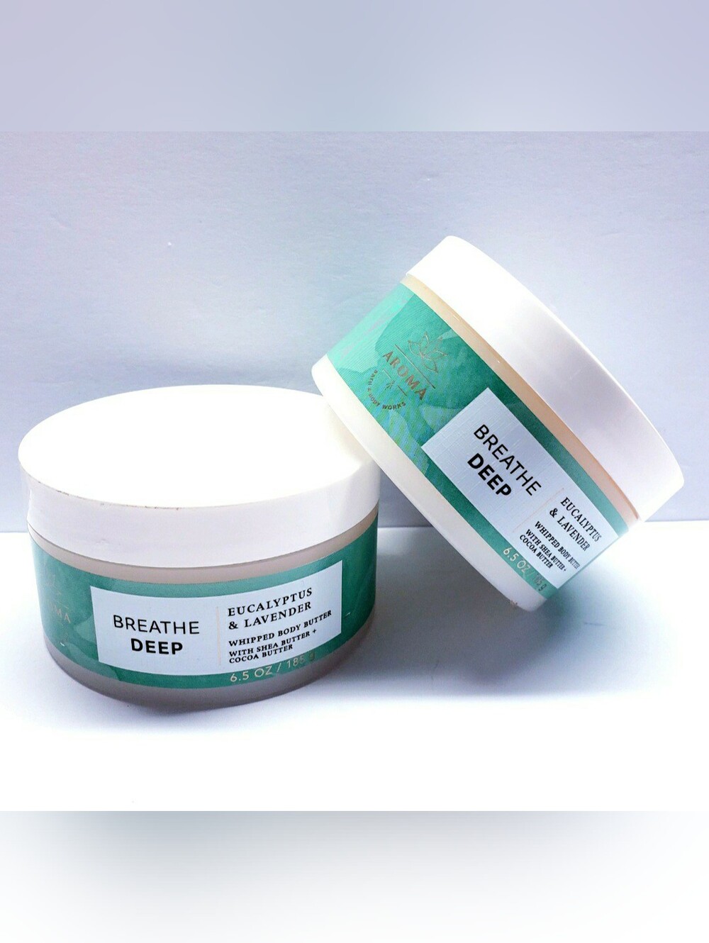 Bath & Body Works EUCALYPTUS & LAVENDER Whipped Body Butter, 6.5 oz (2 Pcs)